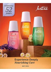 Justine May 5 2025 catalogue page 1